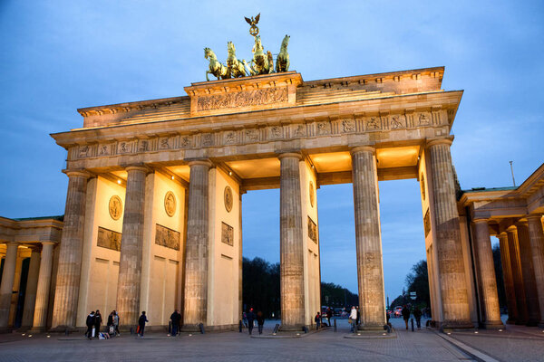 Brandenburg gate in Berlin, germany