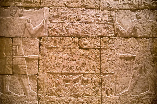 Inscrições hieroglíficas na câmara funerária de Methen em Egy — Fotografia de Stock