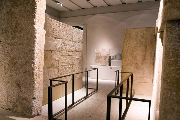 Inscripciones jeroglíficas en la cámara funeraria de Methen in Egy — Foto de Stock
