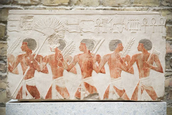 Egyptian paintingson the wall — Stock Photo, Image
