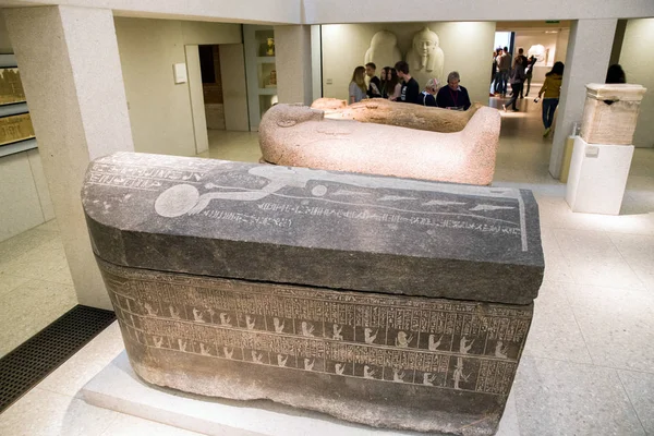 Sarkofág v Egyptském muzeu v Berlíně, Německo — Stock fotografie