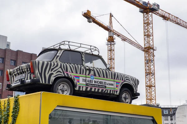 Trabant-从东柏林标志性汽车 — 图库照片