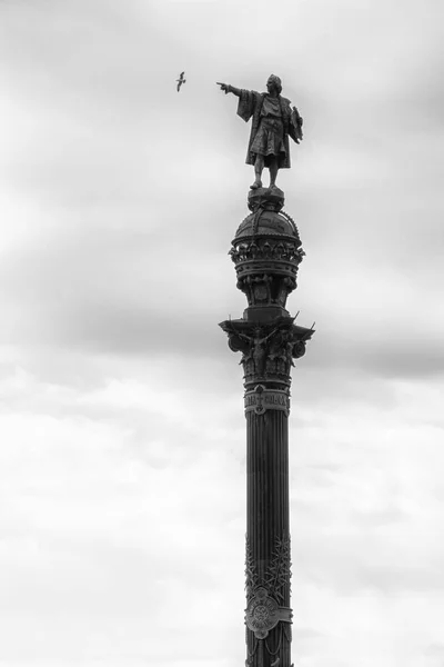 Monumento a Colombo a Barcellona, Spagna — Foto Stock