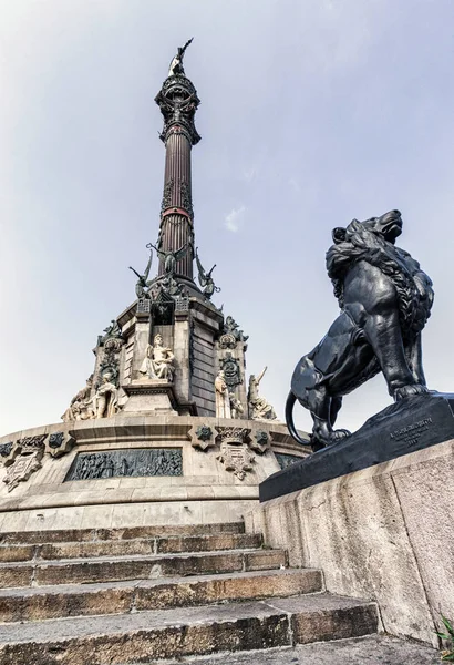 Columbus monument in barcelona, Spanje — Stockfoto