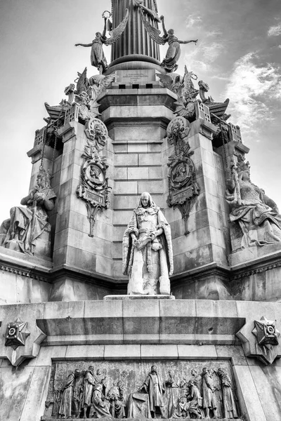 Monumento a Colombo a Barcellona, Spagna — Foto Stock