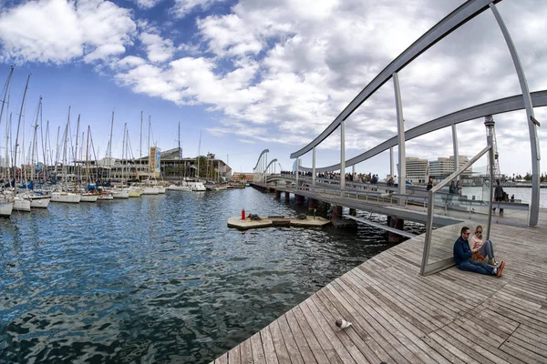 Pier and port in Barcelona, Spain — Stock Photo, Image