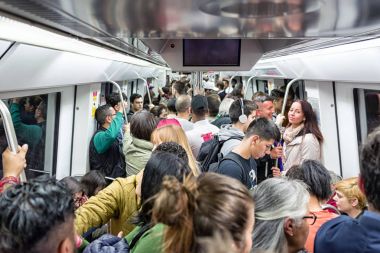 Kalabalık metro Barcelona