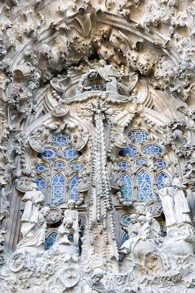 Detail of basilica Sagrada familia, Barcelona — Stock Photo, Image
