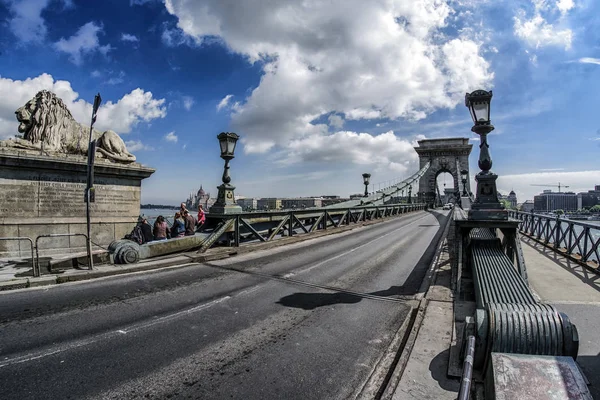 Most łańcuchowy w Budapeszcie, Węgry — Zdjęcie stockowe