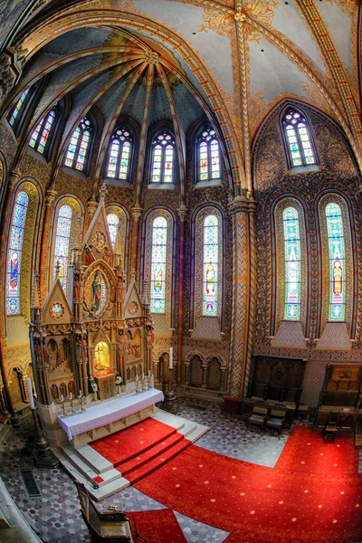 Interior de la Iglesia Matthias en Budapest, Hungría — Foto de Stock