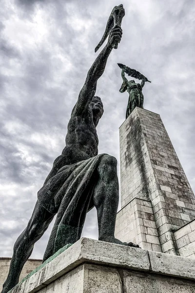 Statua wolności w Budapeszcie, Węgry — Zdjęcie stockowe