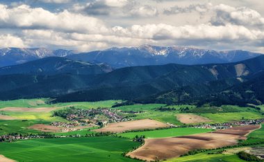 Güzel manzara - bölge Liptov, Slovakya
