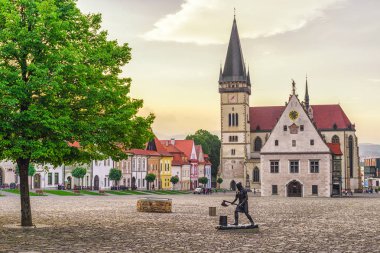 Tarihi Meydanı Unesco Town Bardejov, Slovakya