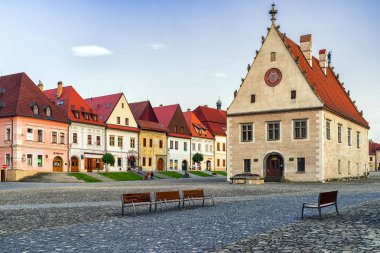 Historic square in Unesco town Bardejov, Slovakia clipart