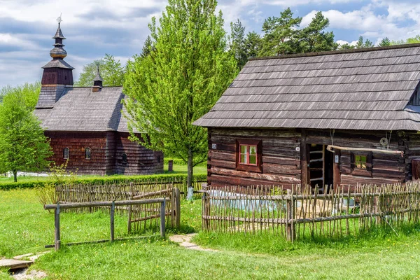 Музей народной архитектуры в Стара-Любовне, Словакия — стоковое фото