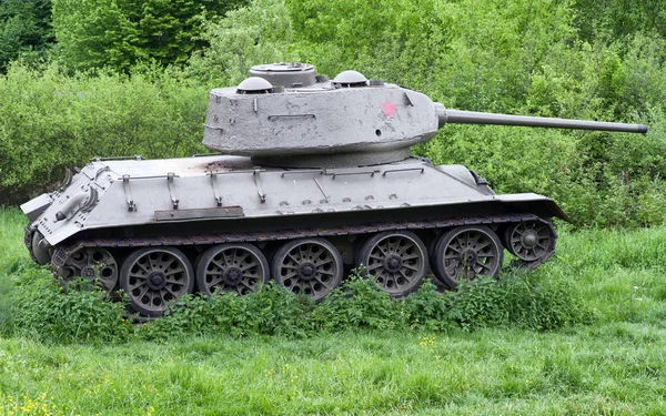 Sovjetiska stridsvagnen t-34 från andra världskriget, Slovakien — Stockfoto