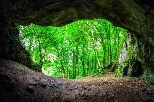 Caverna chamada fornalha do Diabo, Eslováquia — Fotografia de Stock
