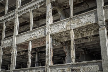 Dış eski bina harap