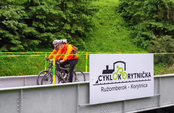 Bisikletçi bisiklet doğa deneme