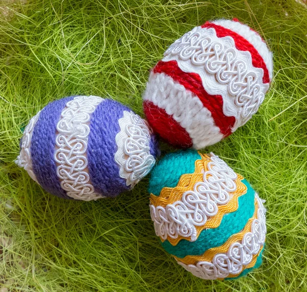 Huevo de Pascua hecho a mano — Foto de Stock
