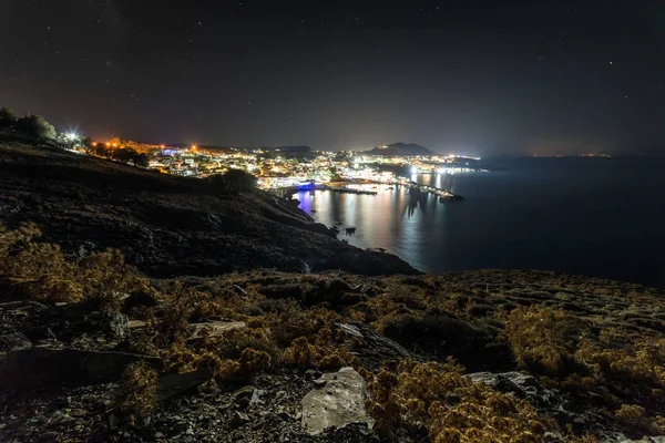 Ilha de Creta à noite, Grécia — Fotografia de Stock