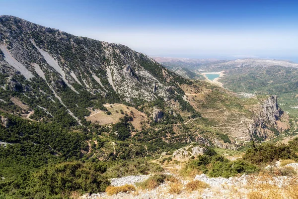 Crete, Yunanistan dağlarında dikti