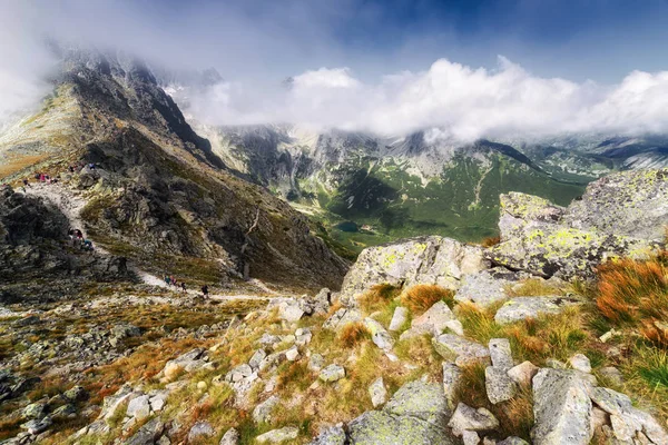 Visa från bergen Vysoké Tatry, Slovakien — Stockfoto