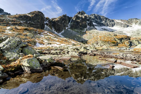 Paesaggio alpino - Alti Tatra montagne, Slovacchia — Foto Stock