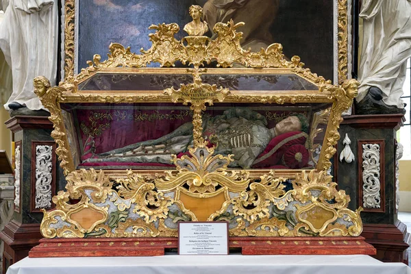 Relics of st.Vincent in kutna Hora, Czech republic — Stock Photo, Image