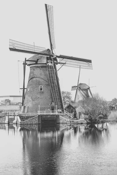 Kinderdijk, 네덜란드에서 풍차 — 스톡 사진