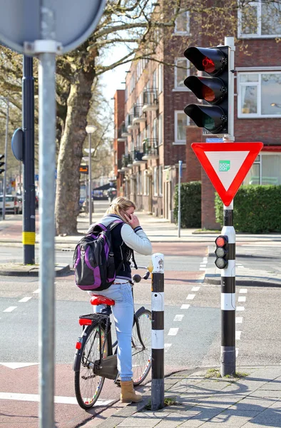 Feux de circulation Woan obikean, Rotterdam - Pays-Bas — Photo