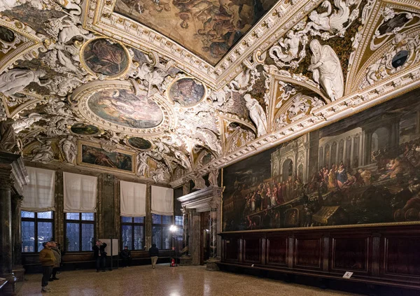 Intérieur du palais des Doges à Venise, Italie — Photo