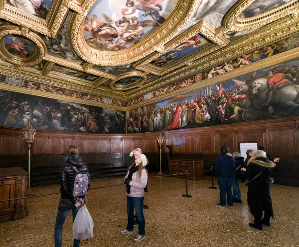 Interno di Palazzo Ducale a Venezia — Foto Stock