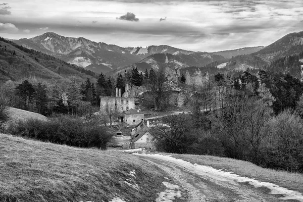 Sklabina Kalesi, Slovakya — Stok fotoğraf