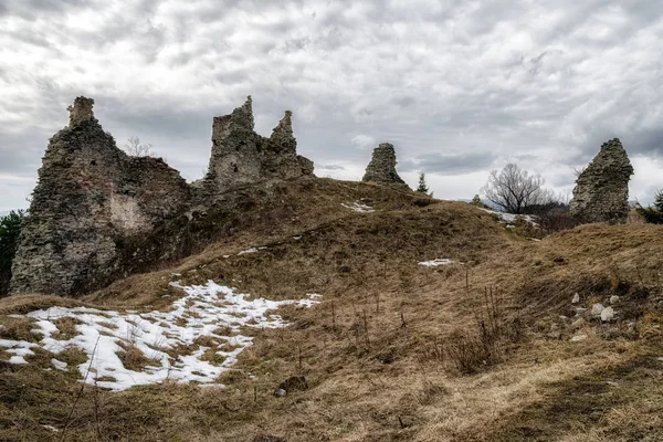 El castillo Sklabina, Eslovaquia — Foto de Stock