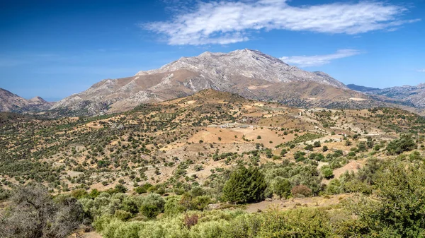 Śródziemnomorski krajobraz w Kreta, Grecja — Zdjęcie stockowe