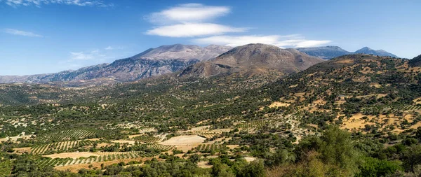 Śródziemnomorski Krajobraz Kreta Grecja — Zdjęcie stockowe