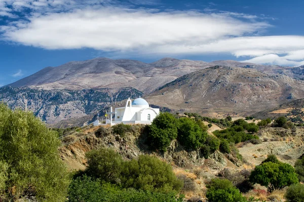 Bílá kaple v Kréta, Řecko — Stock fotografie