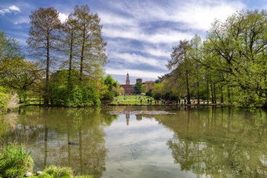 Parco Sempione Milano 'da, İtalya
