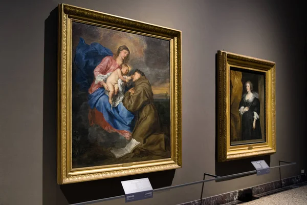 Картины Энтони Ван Дайка в галерее Brera Art Gallery, Милан — стоковое фото