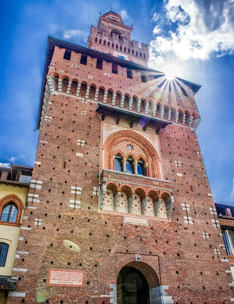 Castillo de Sforza en Milano, Italia —  Fotos de Stock