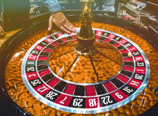 Casino roulette wheel