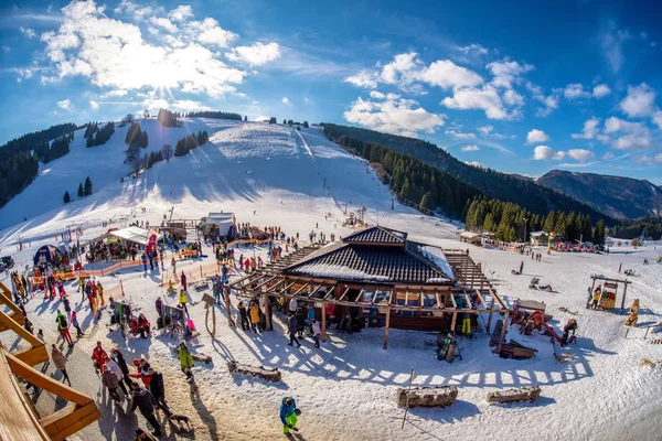 Ruzomberok Slowakije Februari Skigebied Malino Brdo Februari 2020 Ruzomberok — Stockfoto