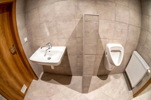 Sink Urinal Empty Men Toilets — Stock Photo, Image