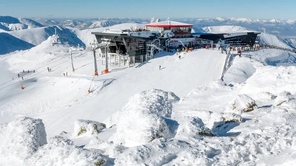 Demanovska Dolina Slovakien Januari Linbanestation Skidorten Jasna Låga Tatrabergen Januari — Stockfoto