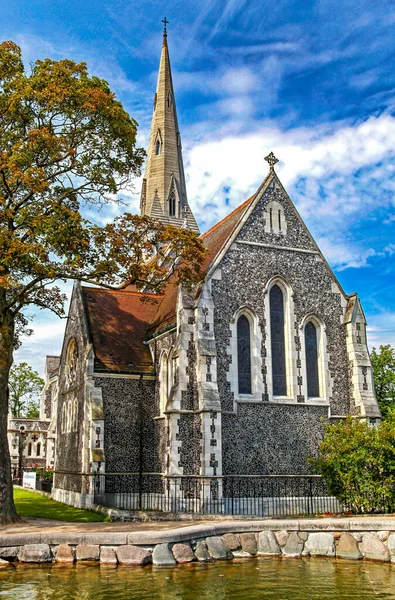 Copenhagen Danmark Augusti Sankt Albans Anglikanska Kyrka Köpenhamn Den Augusti — Stockfoto