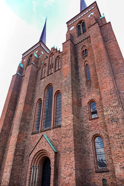 Katedra Roskilde Kościół Luterański Danii — Zdjęcie stockowe