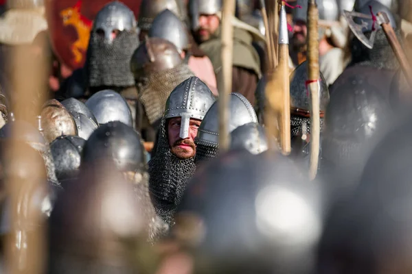 Partizanska Lupca Eslovaquia Jun Guerrero Ejército Medieval Festival Utgard Junio —  Fotos de Stock