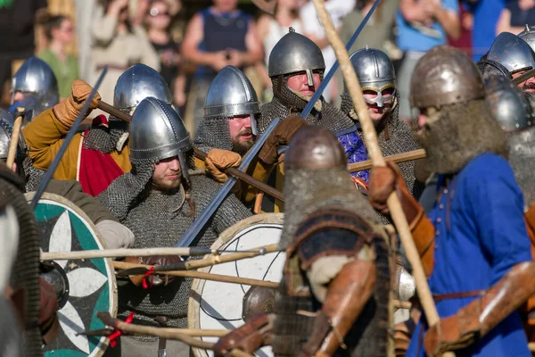 Partizanska Lupca Slovakia Jun Waririor Medieval Battle Festival Utgard Jun — Stock Photo, Image