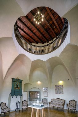 ZiliNA, SLOVAKIA - 25 Mayıs 2019 'da Zilina' da Budatin kalesinin içi